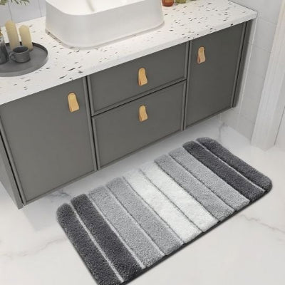 tapis pour salle de bain peluches denses fibre super douce Antidérapant